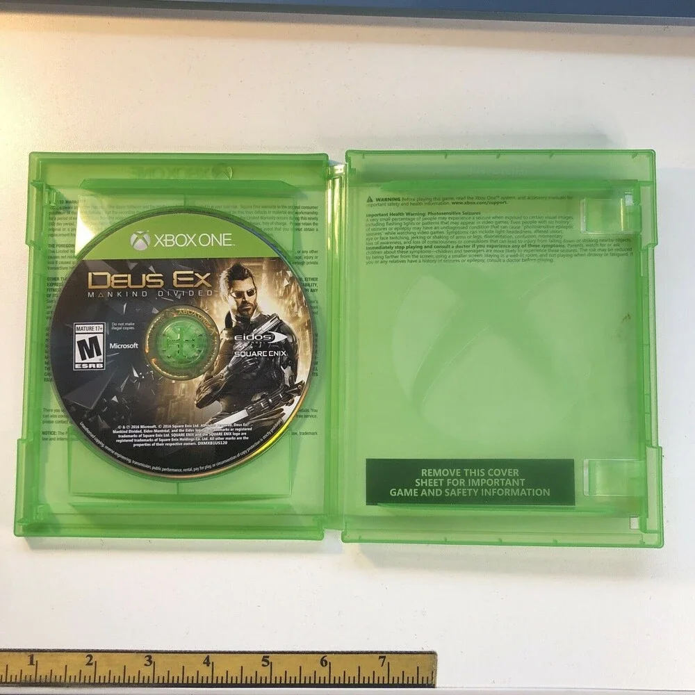 Deus Ex Mankind Divided Day One(Microsoft Xbox One) Manual NOT included UNTESTED